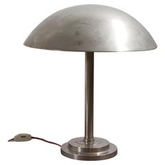 Grande lampada da tavolo Bauhaus nichelata, anni '20