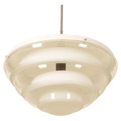 Large Bauhaus Opaline Glass Pendant by Karl Gustaf Lindesvärd