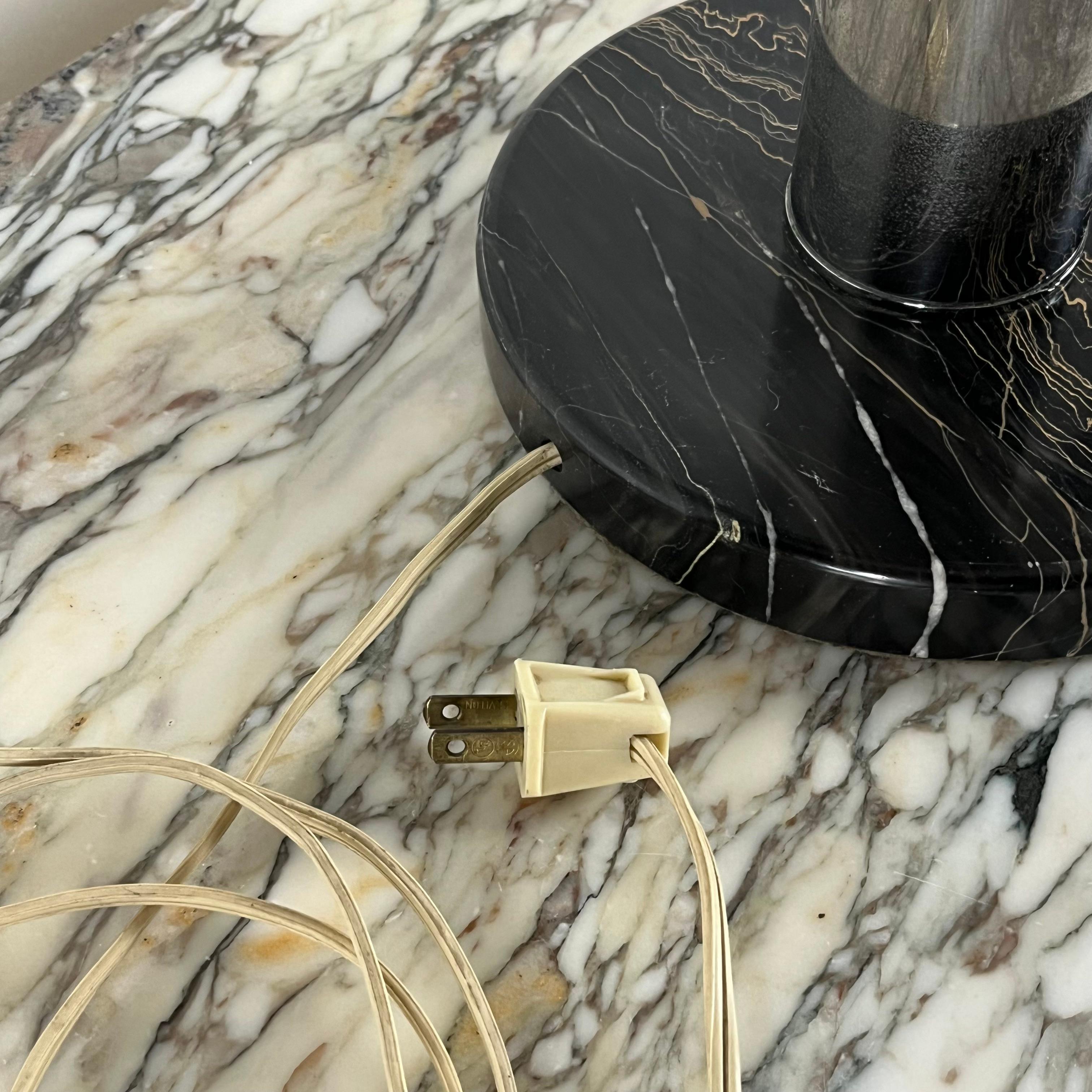 Große Tisch- oder Schreibtischlampe aus Chrom und Marmor im Bauhaus- oder Art-déco-Stil im Angebot 3
