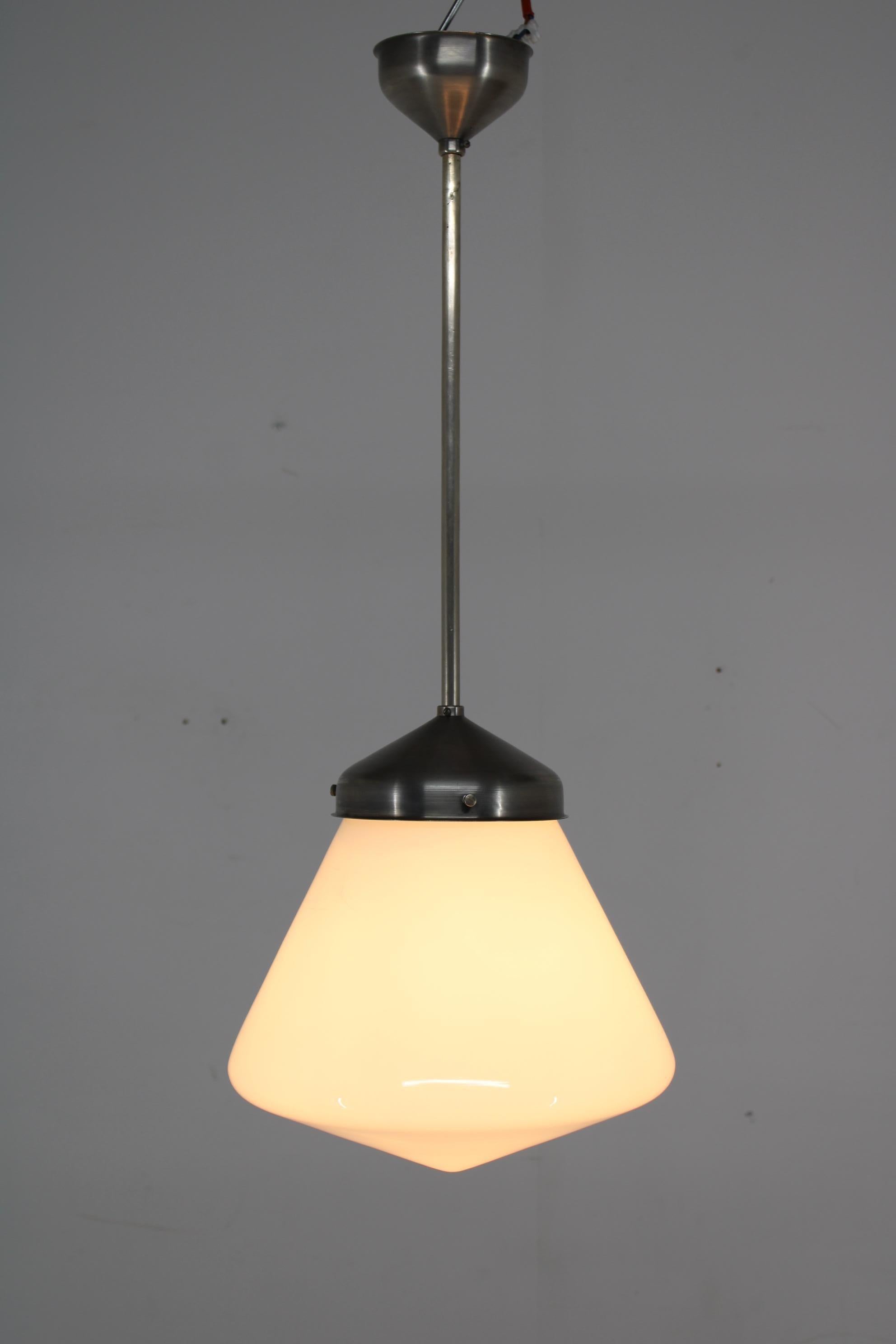Large Bauhaus Pendant Attributed to Marianne Brandt, 1930s For Sale 3