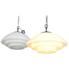 Large Bauhaus Pendant Lights by Mithras, circa 1930s