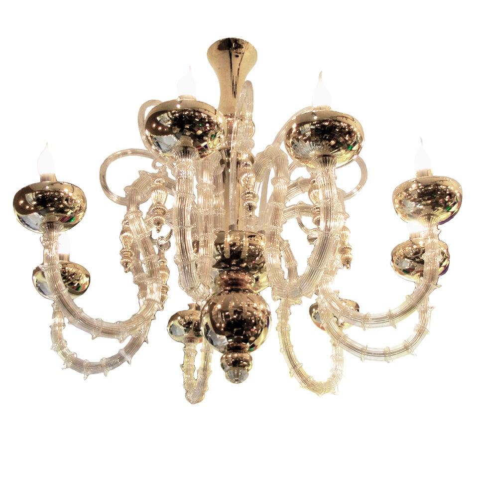 Large Beautiful Murano Chandelier For Sale