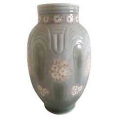 Large Beautifull Royal Copenhagen Unique Art Nouveau Vase