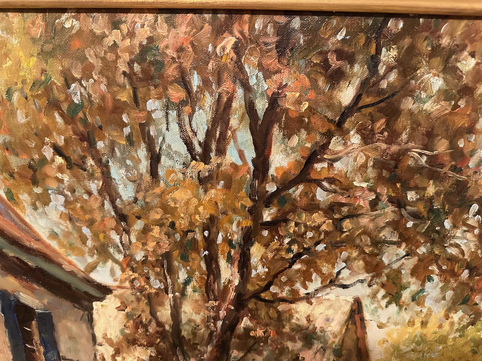 Grand paysage magnifiquement rendu par Frances McKay en vente 2