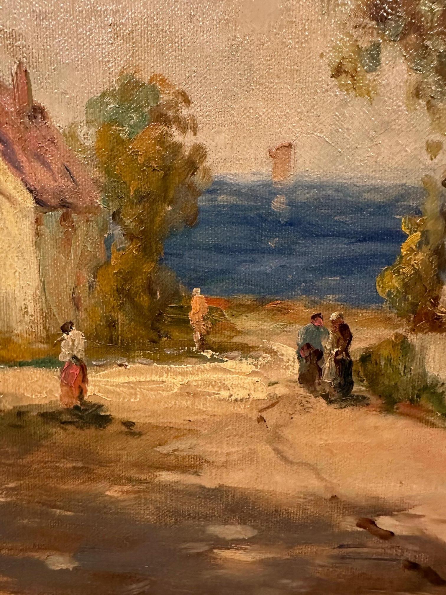 Grand paysage magnifiquement rendu par Frances McKay en vente 3