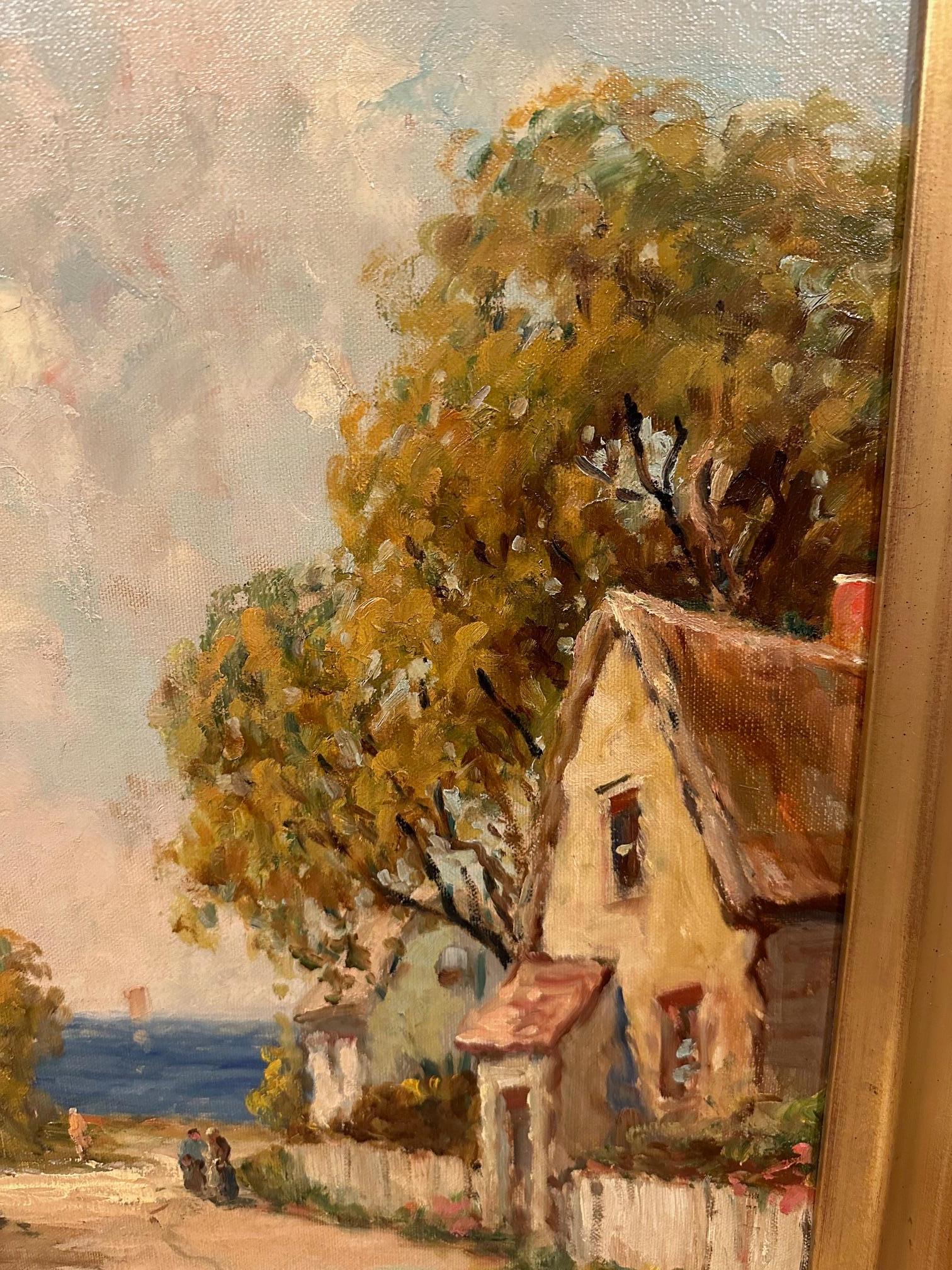 Grand paysage magnifiquement rendu par Frances McKay en vente 4