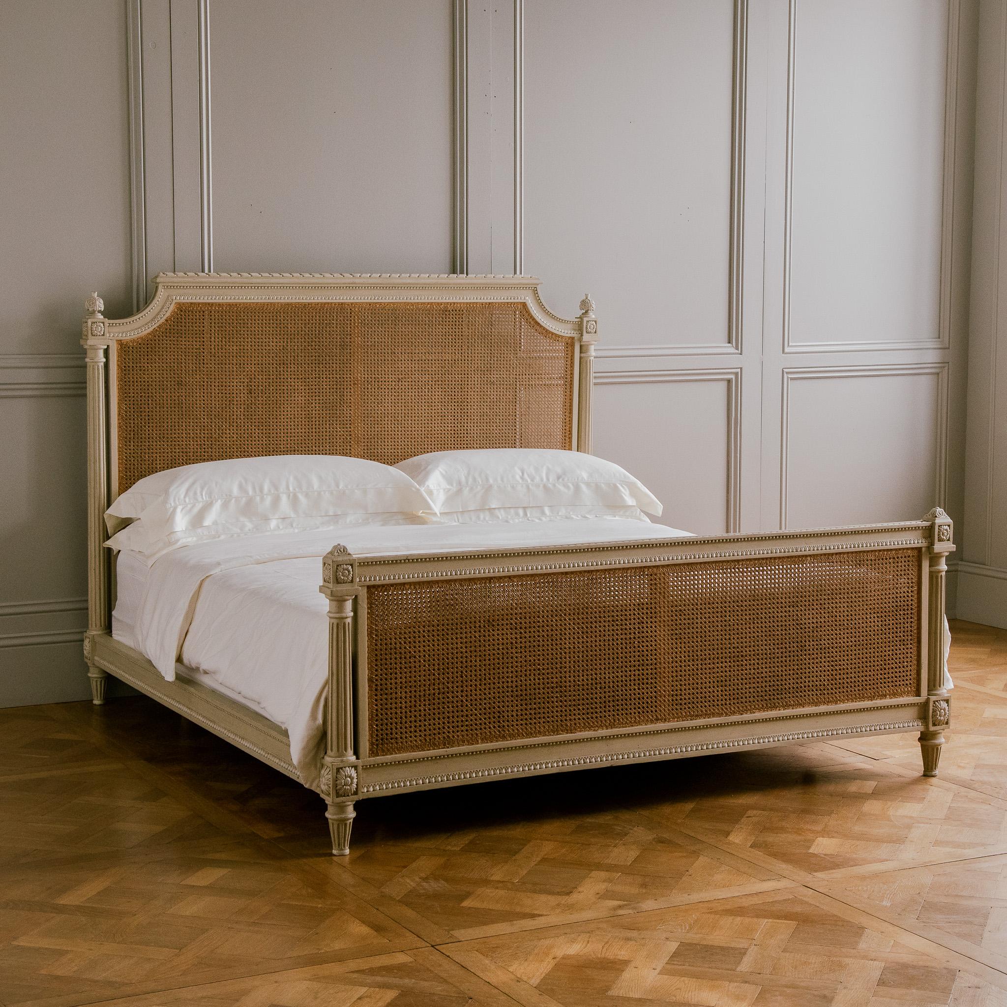Louis XVI Large Bed hand made to order LXVI style by La Maison London 'UK Super King Size' For Sale