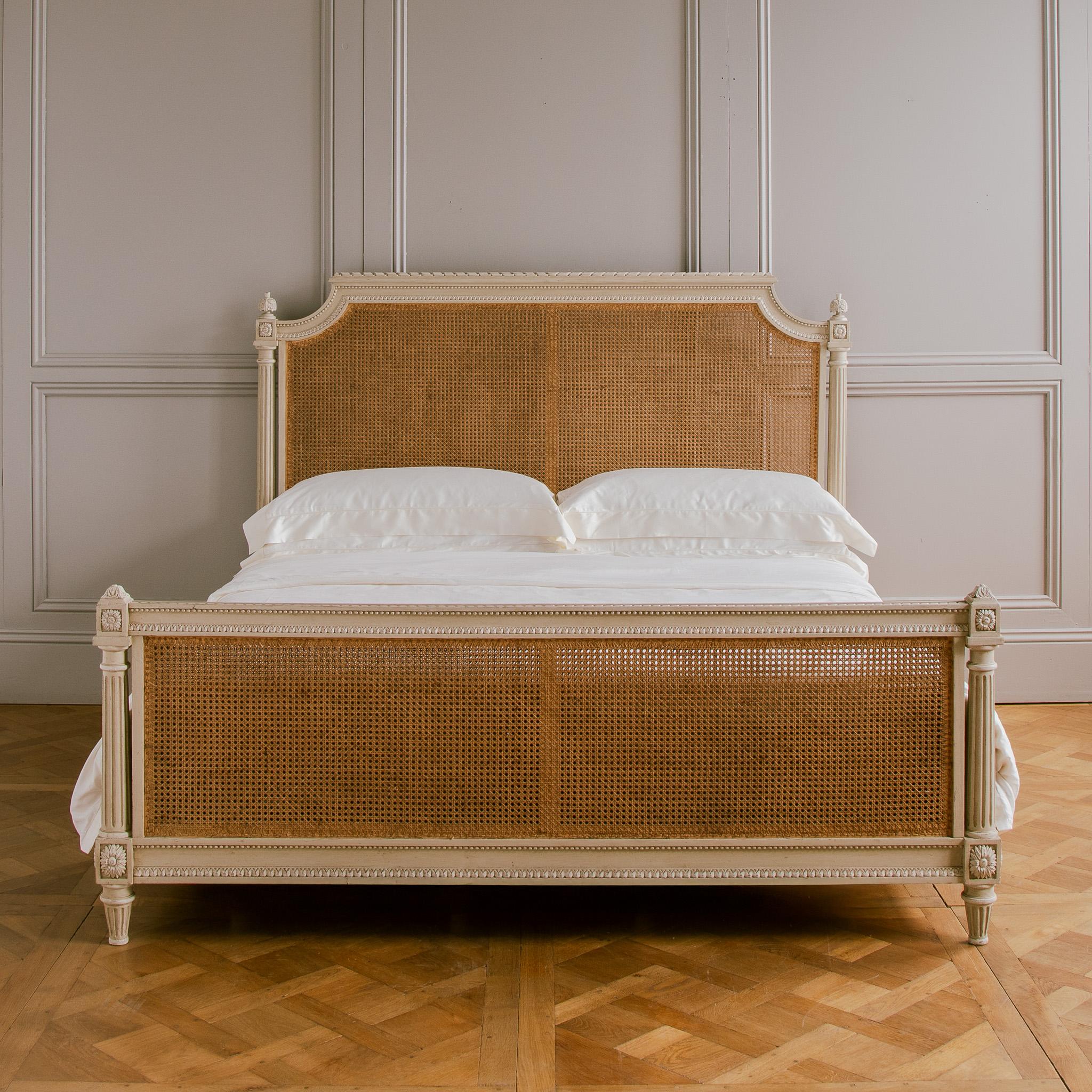 The Bergère bed is a classic, French style, Louis XVI design. 
This period was founded on the 