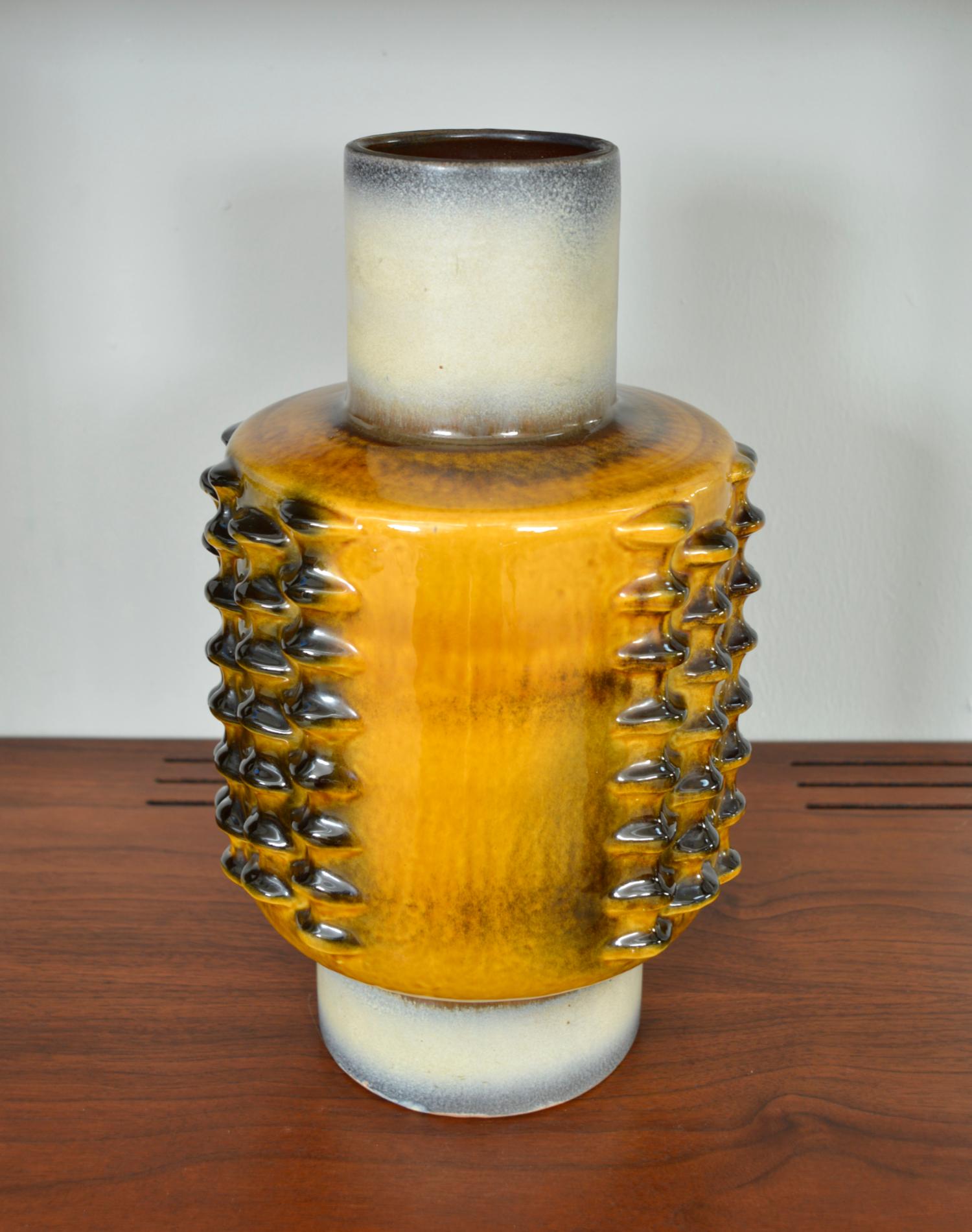 Tedesco Vaso grande ad alveare 7641-40 Dieter Peter Carstens Studio Pottery West German 1970 in vendita