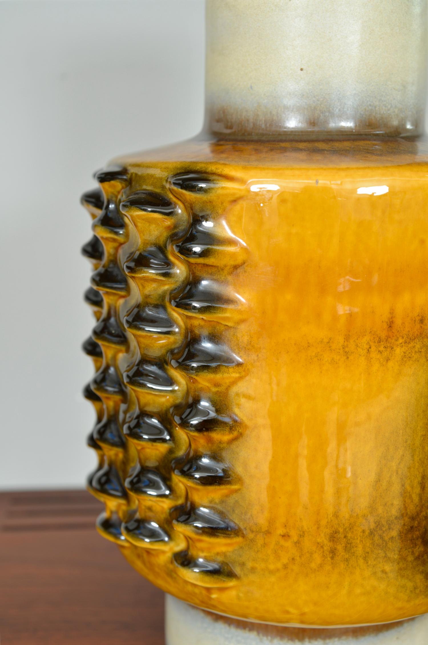 Vaso grande ad alveare 7641-40 Dieter Peter Carstens Studio Pottery West German 1970 In condizioni buone in vendita a Sherborne, Dorset