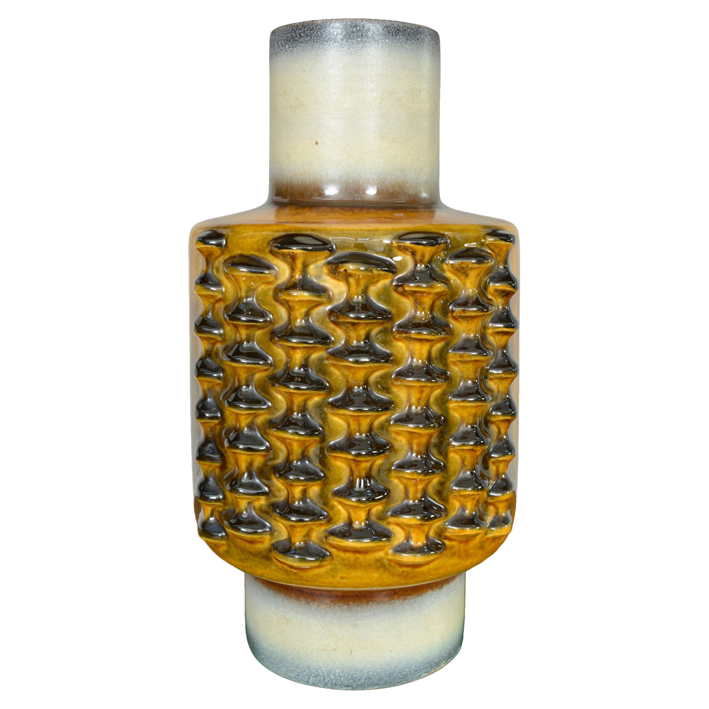 Vaso grande ad alveare 7641-40 Dieter Peter Carstens Studio Pottery West German 1970 in vendita