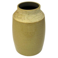 Large Beige Ceramic Vase by Hertha Bengtsson for Rörstrand, Sweden 1950s Large Beige Ceramic Vase by Hertha Bengtsson for Rörstrand, Sweden 1950s