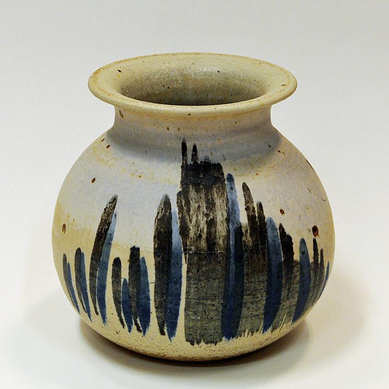 Mid-20th Century Large Beige Ceramic Vase by Lisa Larson for Gustavsberg, Sweden 1960s