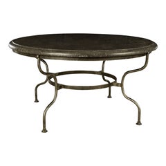 Large Belgian Bluestone Steel Table