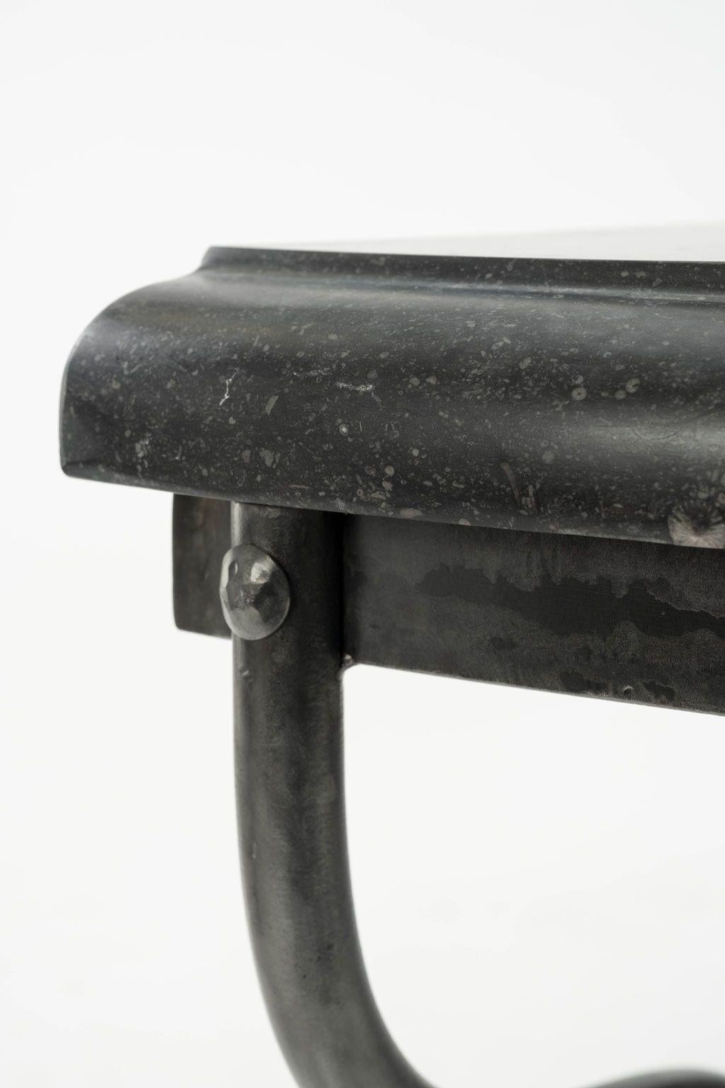 Large Belgian Bluestone Top Demilunes 6