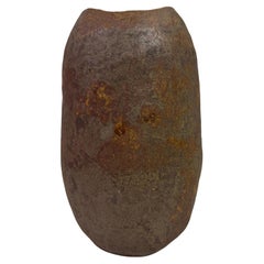 Große belgische brutalistische Wabi Sabi-Vase aus Steingut