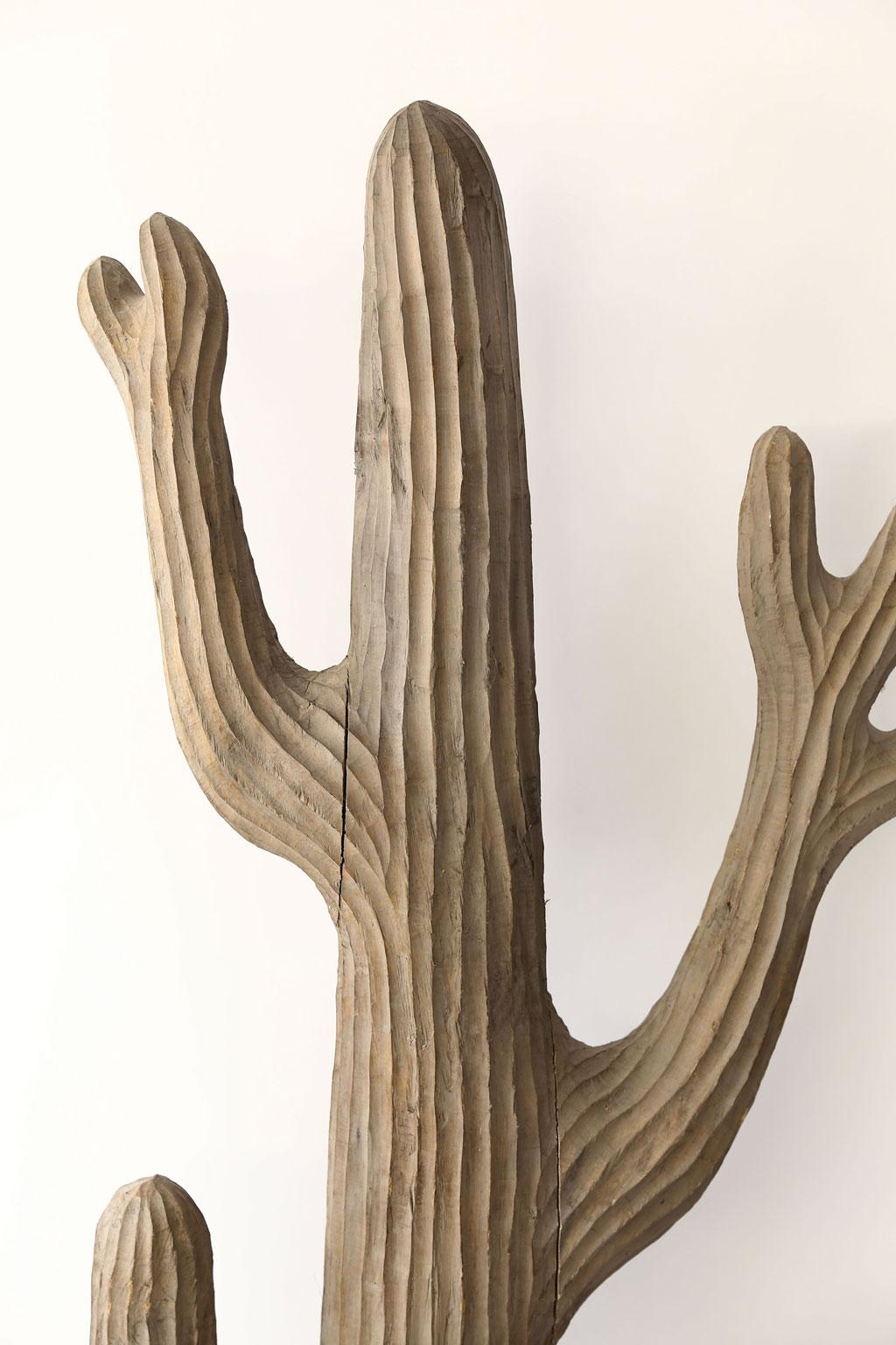 Folk Art Large Belgian Cactus Sculpture