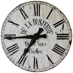 Antique Large Belgian Wooden Clock 