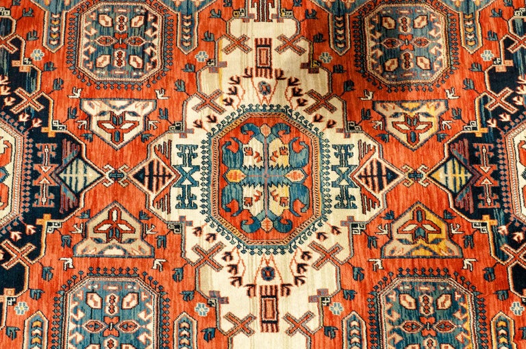 Large Belgium Hand Knotted Wool Area Rug For Sale at 1stDibs
