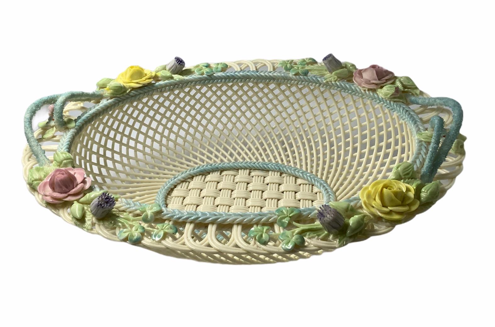 belleek woven basket