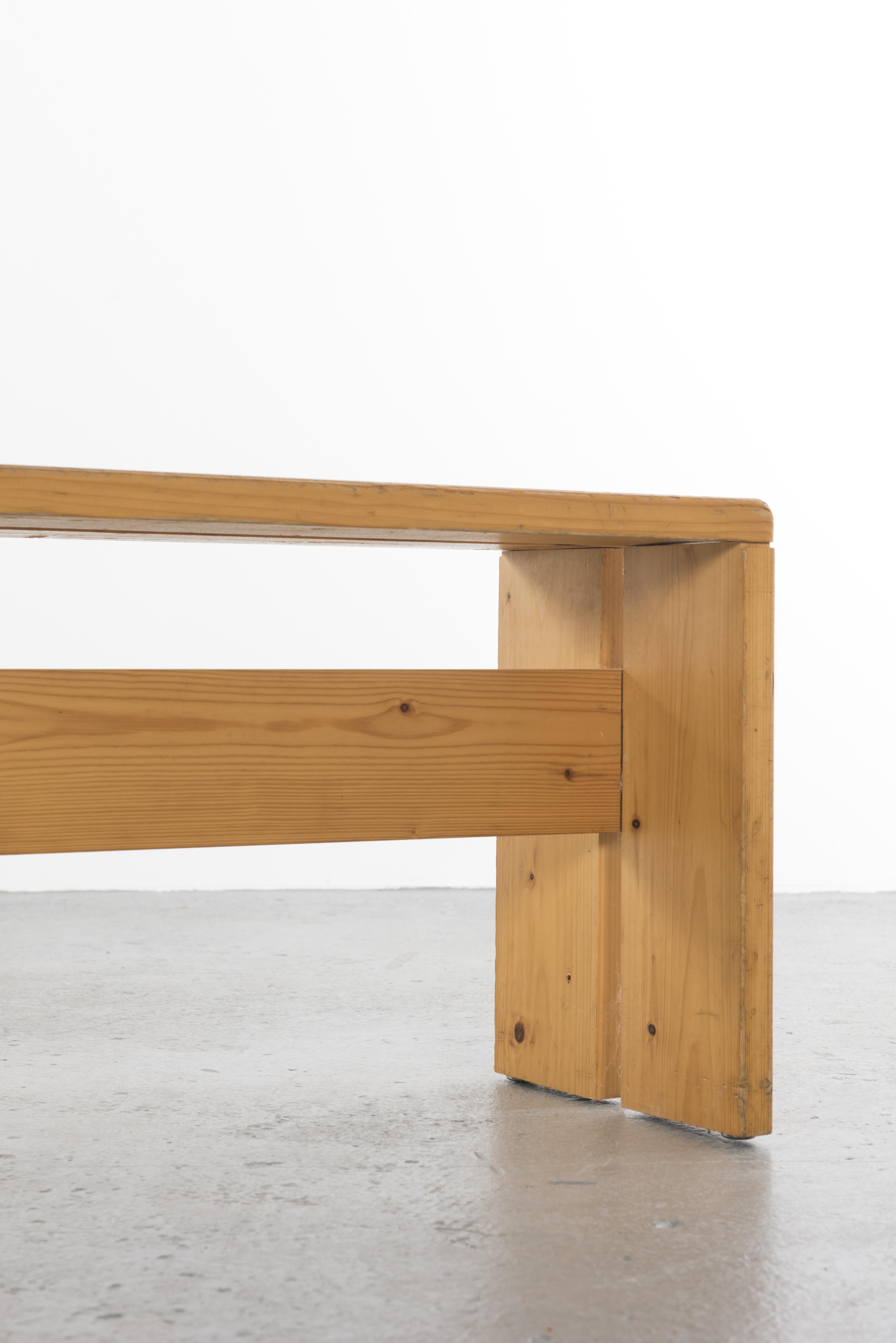 Large Bench from Ski Resort Les Arcs by Charlotte Perriand 3