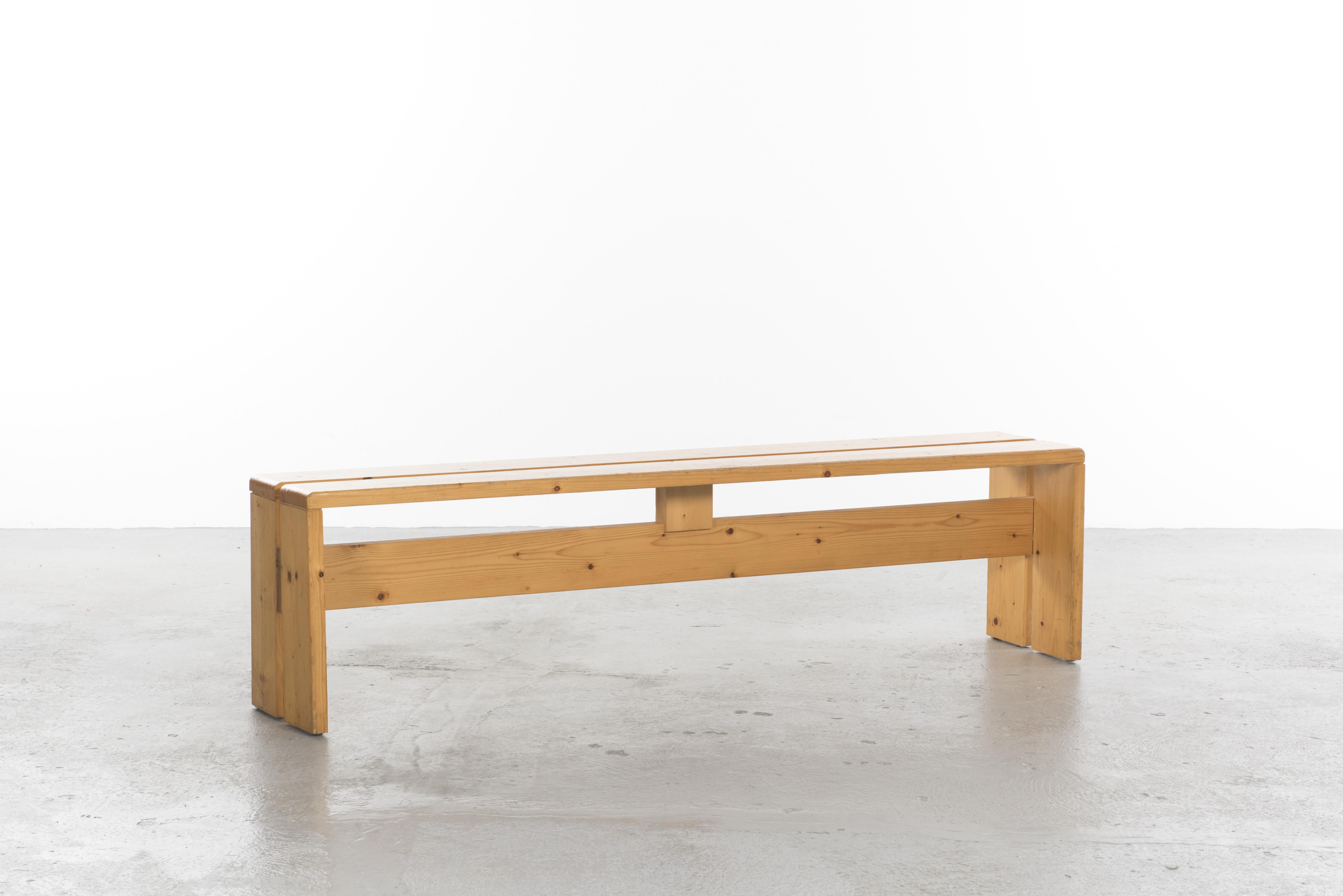 Large Bench from Ski Resort Les Arcs by Charlotte Perriand 2
