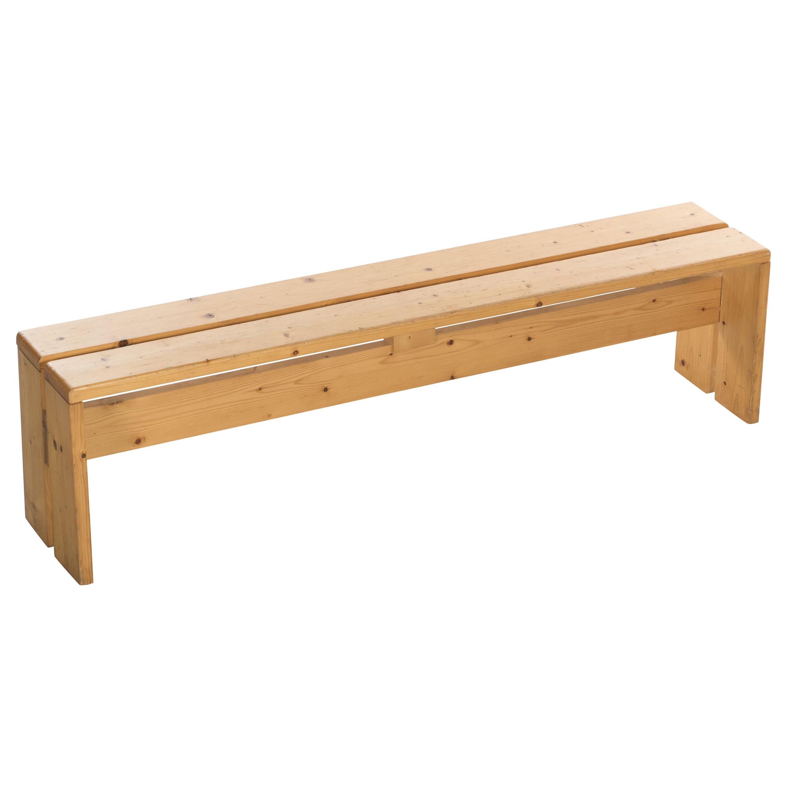 Large Bench from Ski Resort Les Arcs by Charlotte Perriand