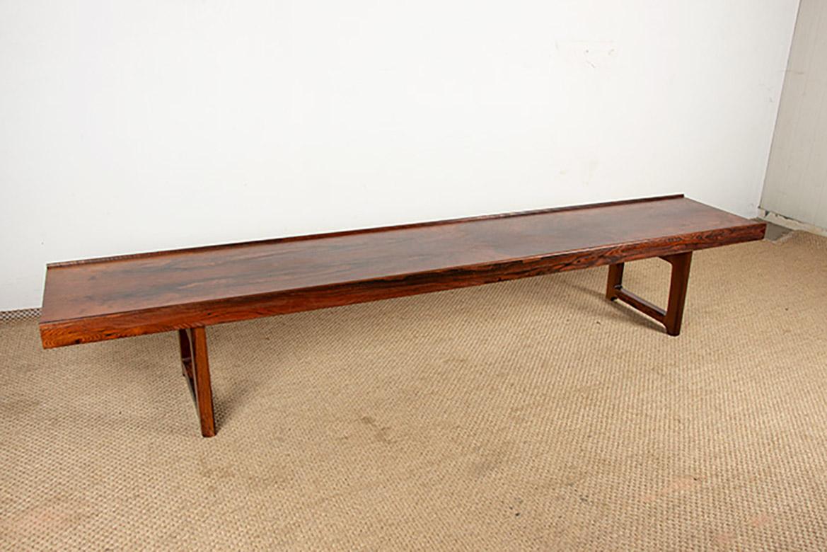Scandinavo moderno Grande panca, mobile da sala, norvegese in palissandro, modello 