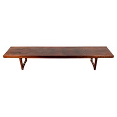 Large bench, hall furniture, Norwegian in rosewood, “Krobo”model, TorBjörn Afdal