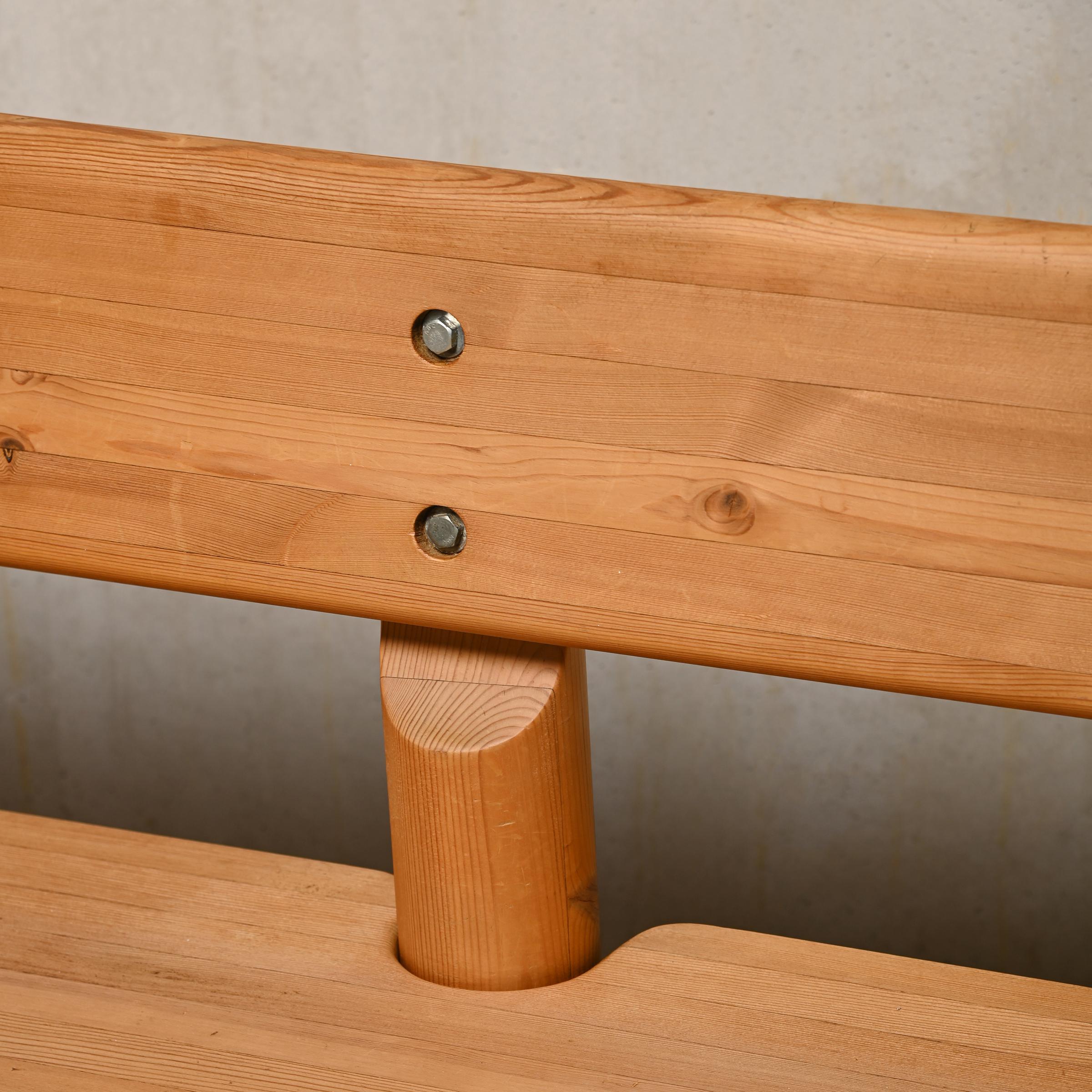 Large Bench in Solid Pine Wood by Danish Architects Friis & Moltke Nielsen, 1978 For Sale 2