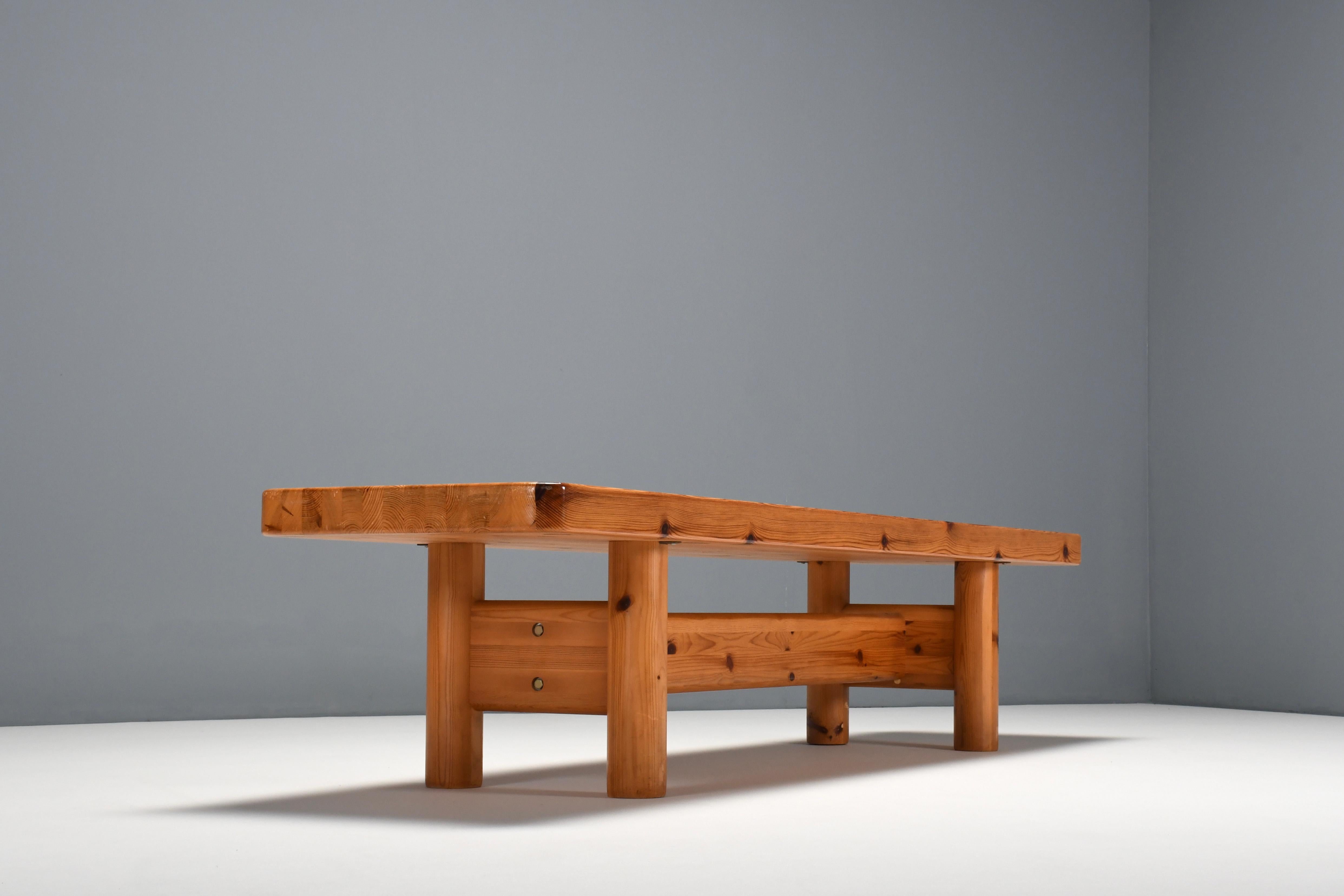 Large Bench/Table in Solid Pine by Architects Friis & Moltke Nielsen, 1978 3