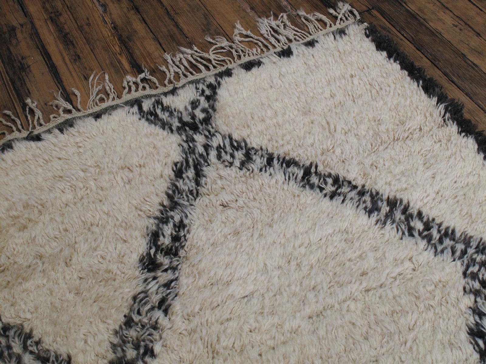 Wool Large Beni Ouarain / Marmoucha Berber Carpet