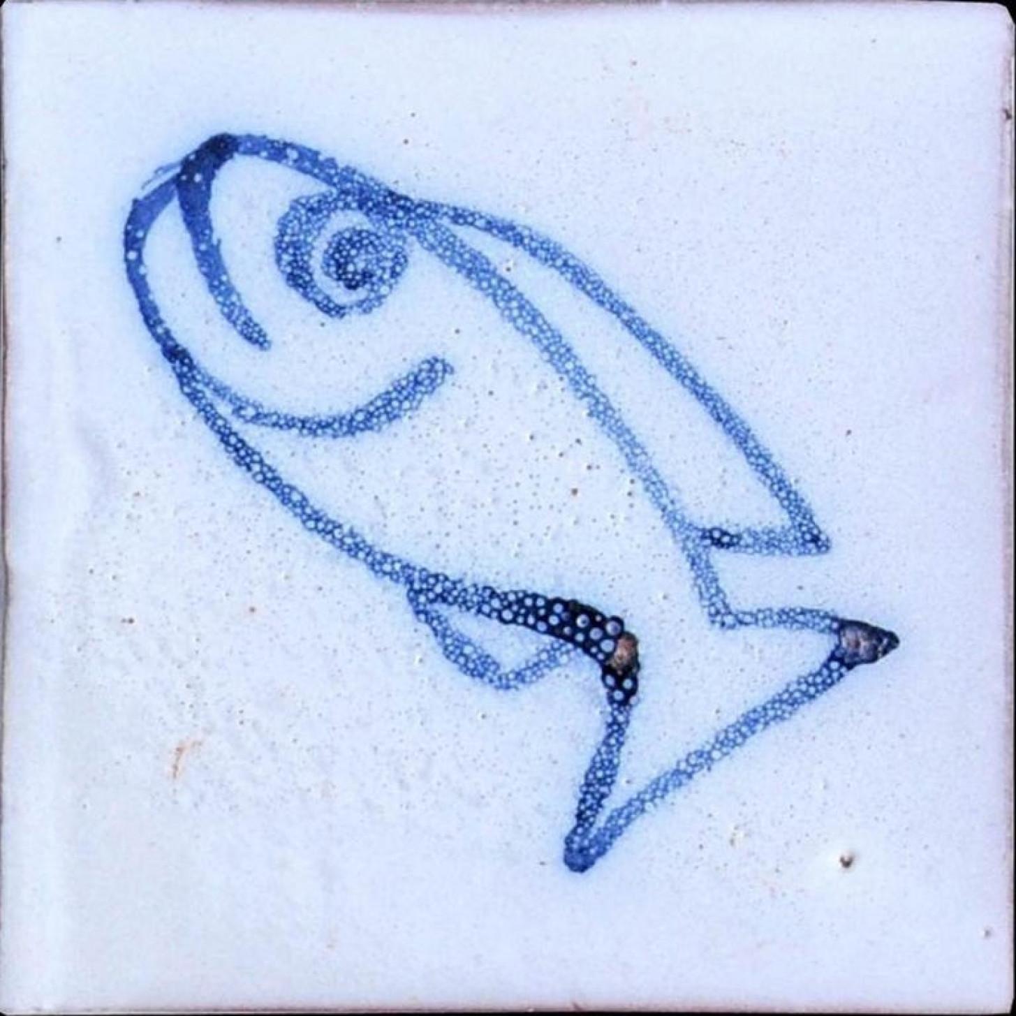 Large Berber Fish Tile Panel, Morocco 7