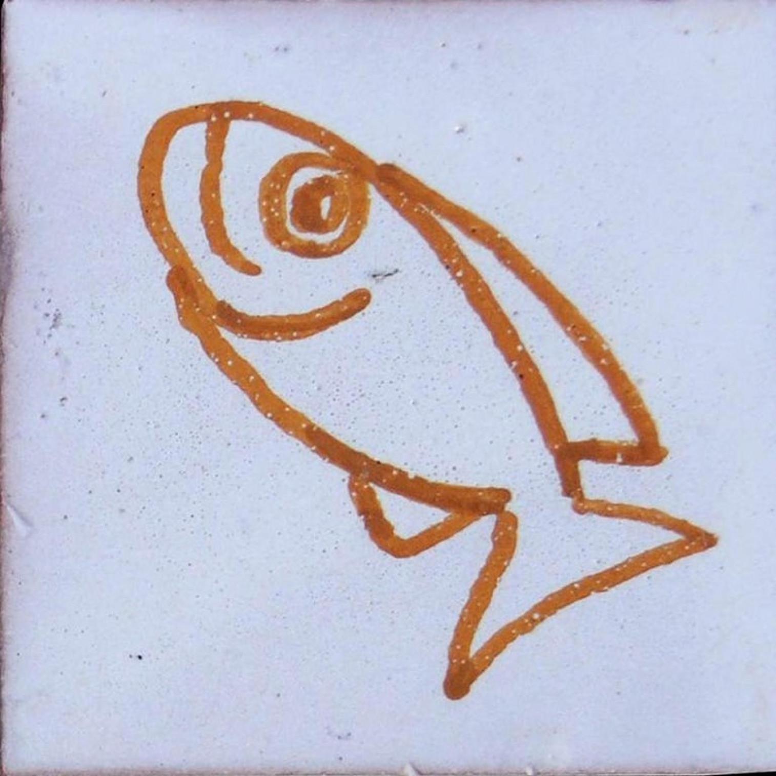 Large Berber Fish Tile Panel, Morocco 10