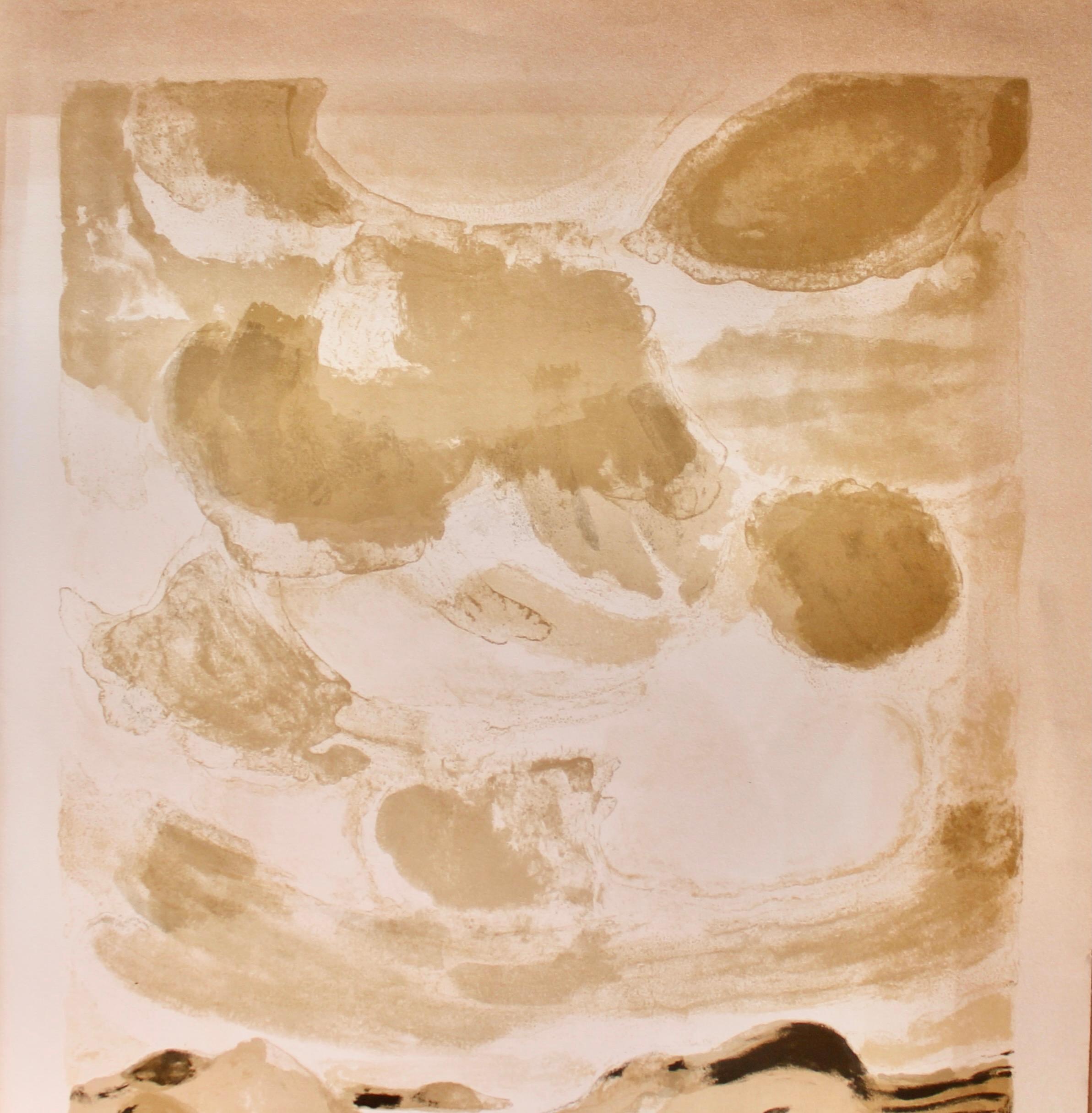 This artist proof, annotated by the artist to and from the collection of David and Mimi Findlay ( Findlay Galleries ). Stone lithograph printed in a unknown/small edition. Paper size: 39x27