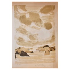 Large Bernard Cathelin Original Lithograph