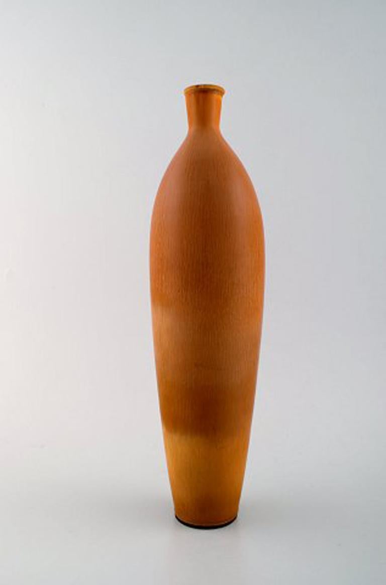 Scandinavo moderno Vaso grande in Studio Pottery di Berndt Friberg, Svezia moderna, metà del XX secolo in vendita