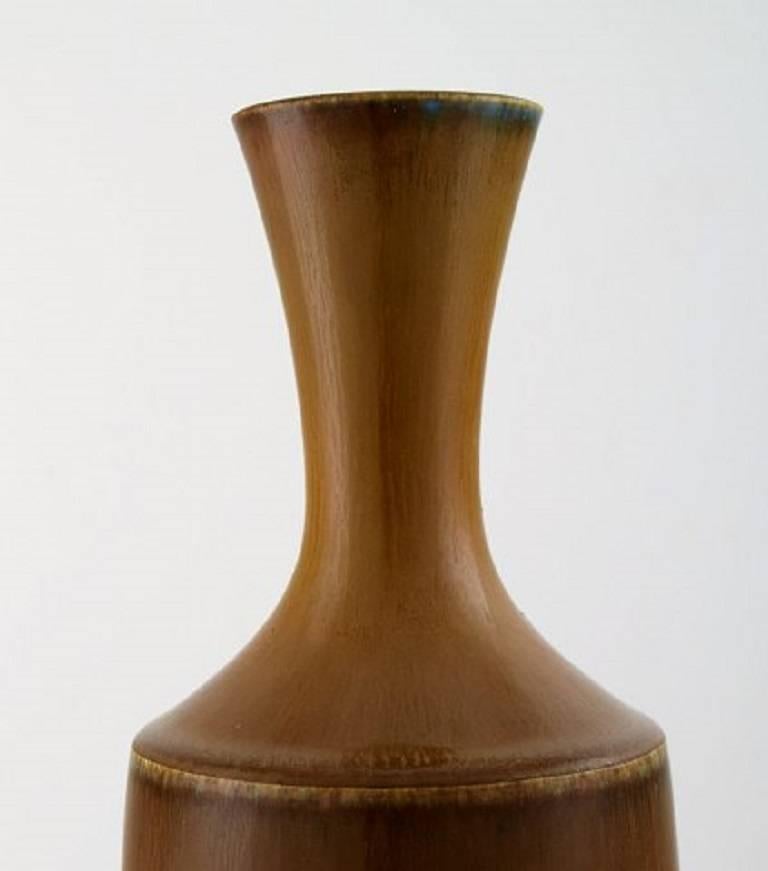 Large Berndt Friberg Studio Art Pottery Vase, Modern Swedish, Mid-20 Century In Excellent Condition For Sale In Copenhagen, DK