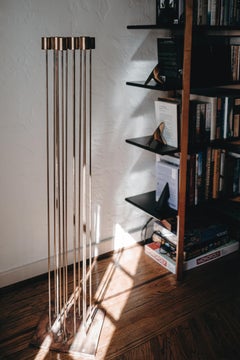 Large Bertoia Studios 12-Rod 'Star of Sounds / B-2369' Brass Sculpture
