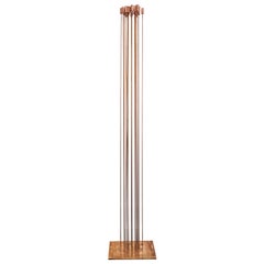 Grande scultura in rame e ottone a 24 canne di Bertoia Studios 'Star of Sound / B-2482'.