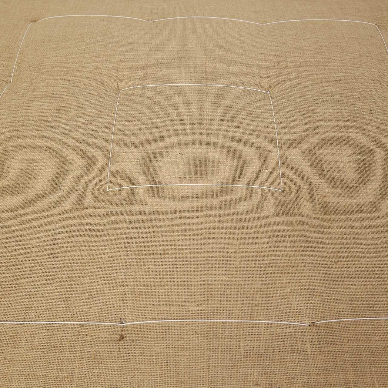 Großer maßgefertigter englischer Ottoman im antiken Stil im Angebot 1