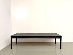 Large Bespoke Solid Ash Dining Table - Shou Sugi Ban Finish by Maison Lecan