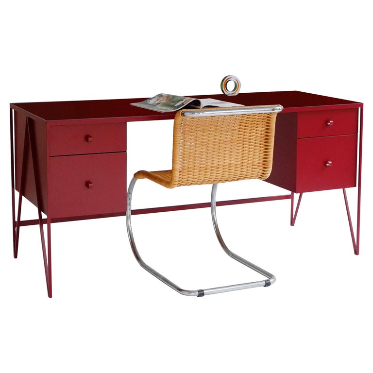 Large Bespoke Study Desk with Four Drawers / Customizable For Sale at