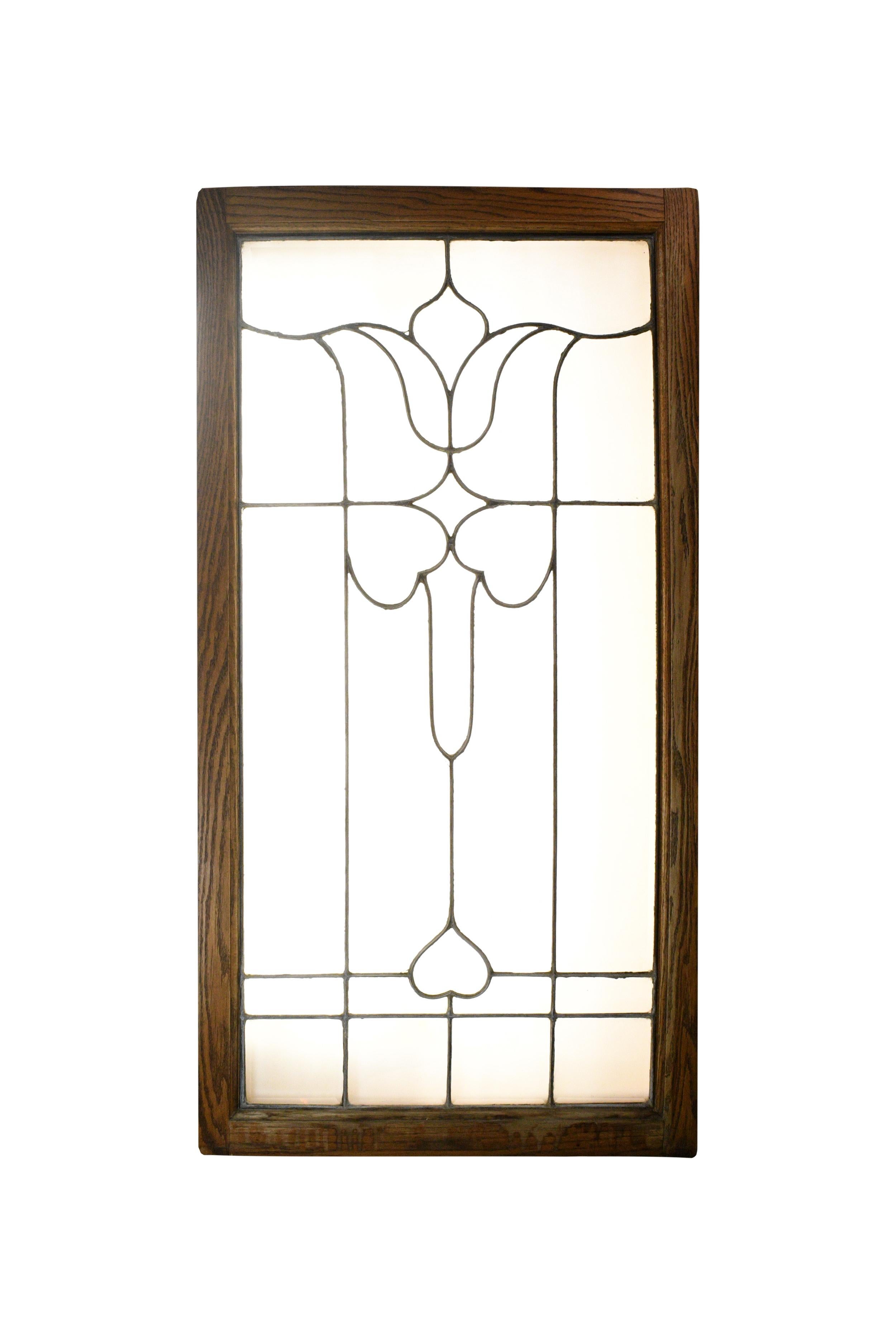 Large Beveled Glass Window For Sale 1