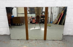 Large Beveled Mid-Century Wall Mirror
