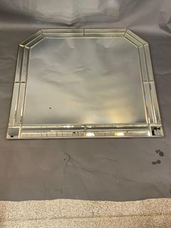 Large Bevelled Mirror, Italy 1970s