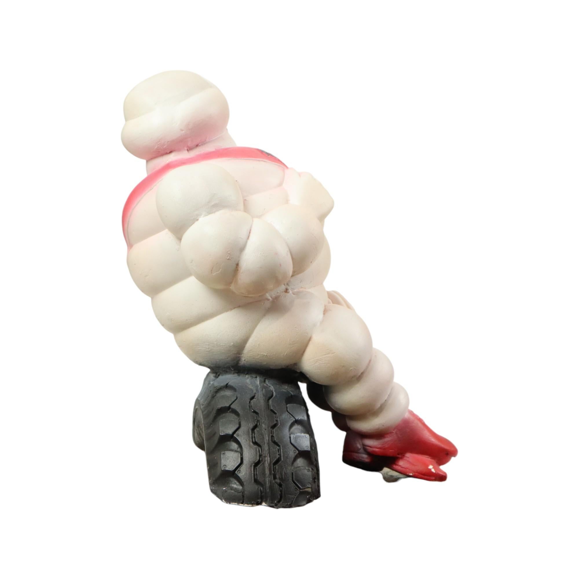 Gran estatua publicitaria Bibendum Michelin de escayola 36cm en Bueno estado para la venta en Poperinge, BE