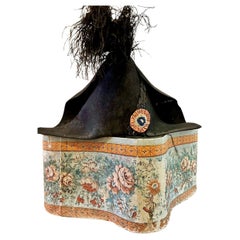 Vintage Large Bicorne with tricolour cockade of a Commissaire - France Circa 1792
