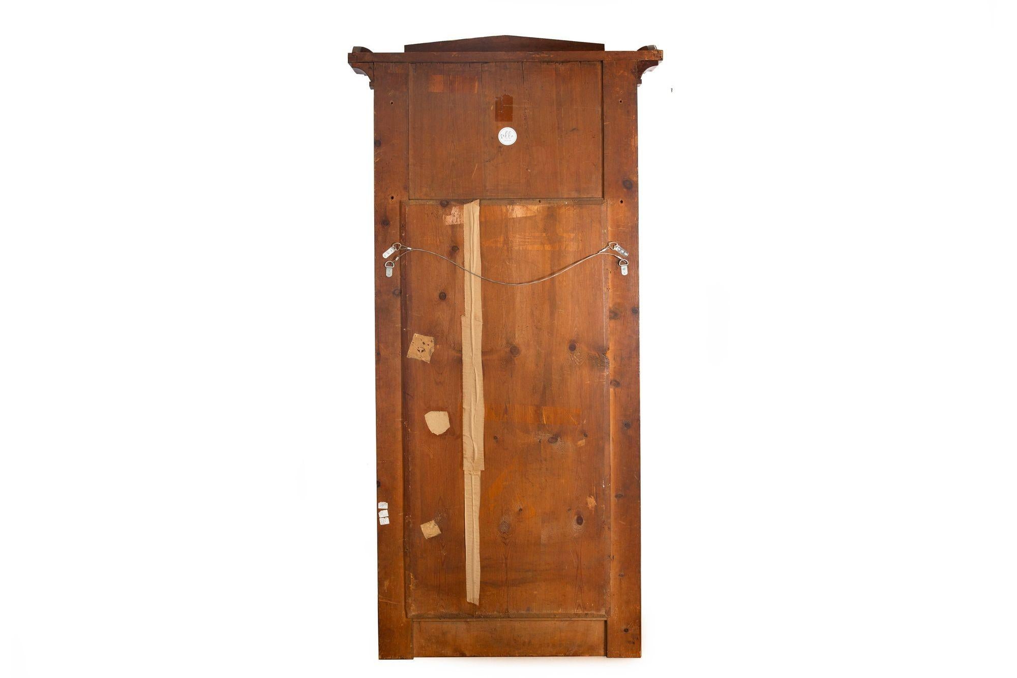 Large Biedermeier Antique Mahogany Pier Mirror and Console Table ca. 1820-40 For Sale 2