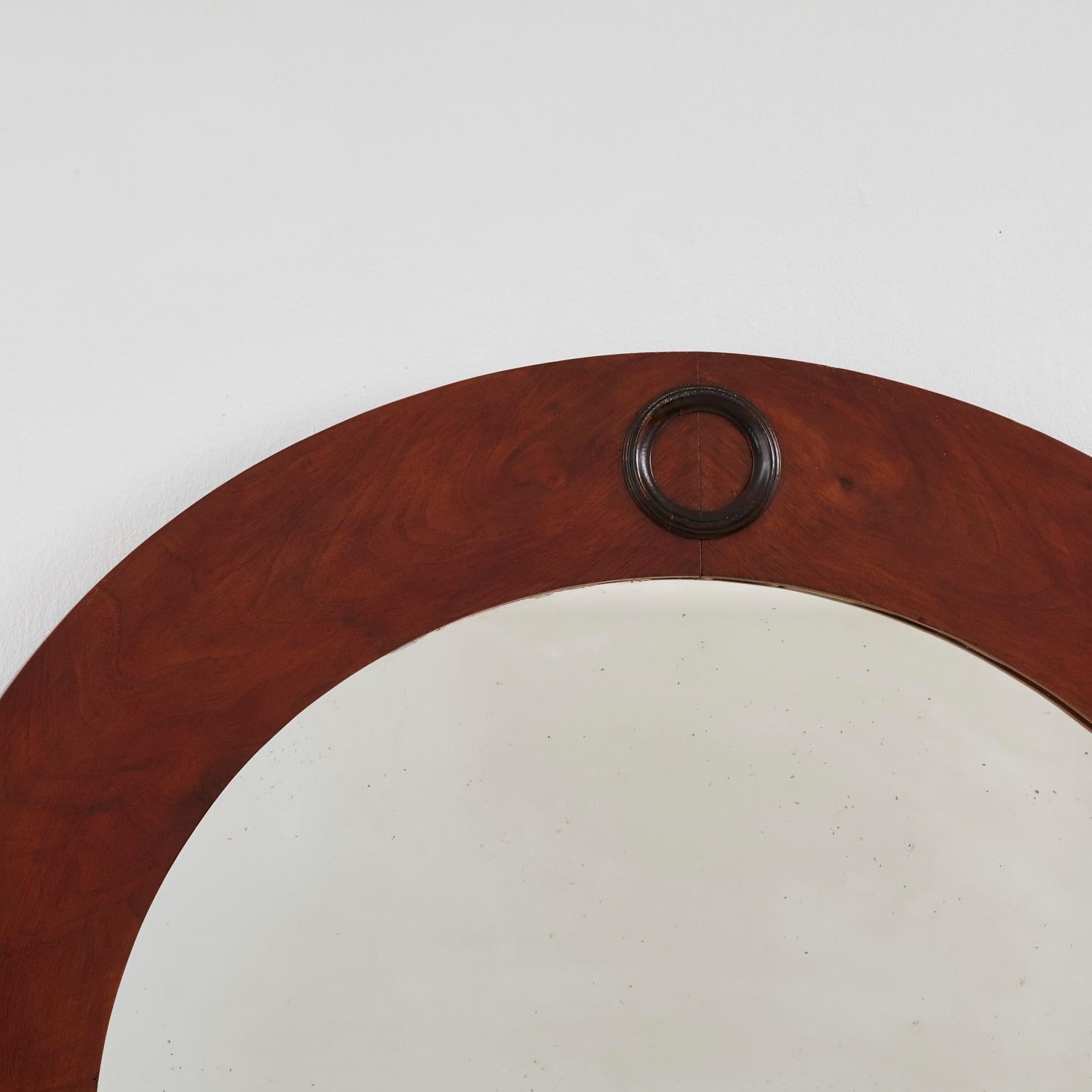 Large Biedermeier arched mirror - Italy, 1830s In Good Condition For Sale In London, GB